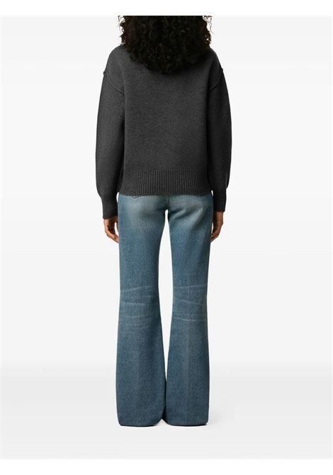 maglione girocollo adc uomo grigio AMI PARIS | UKS838.018084